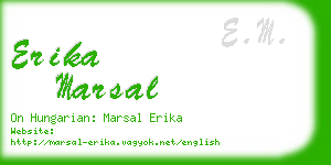 erika marsal business card